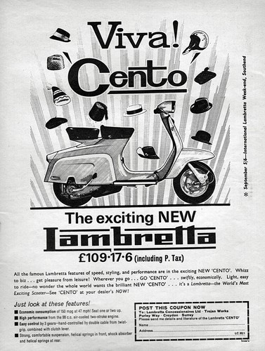1964 lambretta cento scooter - 1964,