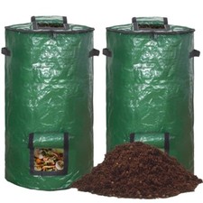 1/2X Compost Bin Composter Organic Eco Waste Composting Converter Bag 34 Gallon