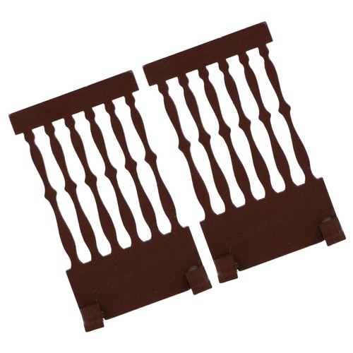 2pcs brown wooden japanese - brown,