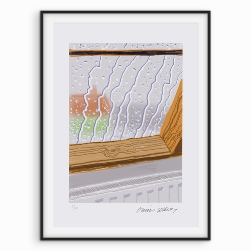 David hockney signed rain on - hockney,