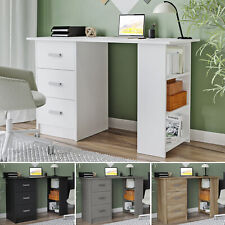 Large Computer Desk Office Makeup Vanity Dressing Table Bedroom Drawers Shelves