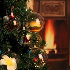 Christmas baubles clear - christmas,
