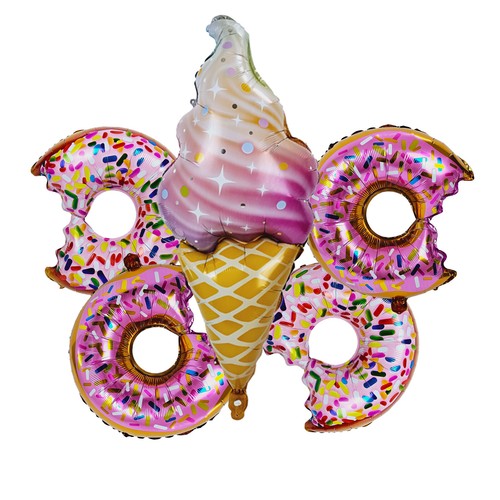 Cake icecream doughnut foil - doughnut,