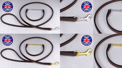 Leather terrier leads - , border