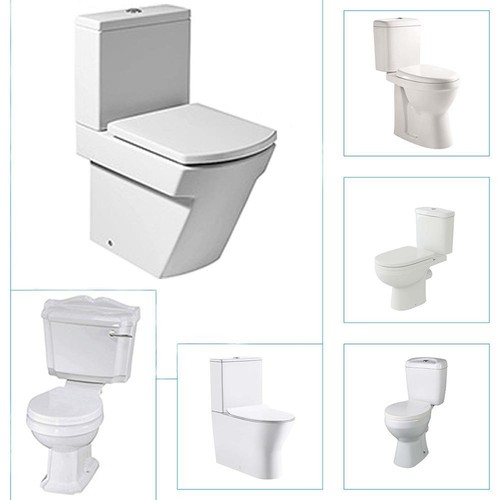Bathroom toilet close coupled - bathroom,