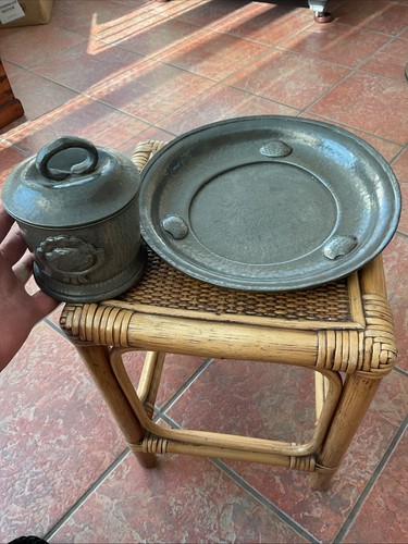 Antique art nouveau pewter - antique,