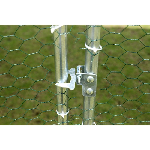 Large metal chicken coop with - large,