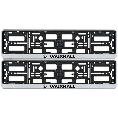 Silver number plate - 2x,