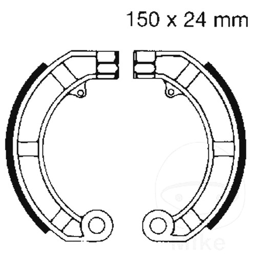 Ebc brake shoes - brake, no