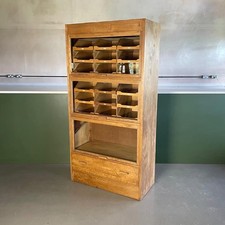 VINTAGE INDUSTRIAL 1940s HABERDASHERY CABINET CHEST SHOP DISPLAY DRAWERS #4705