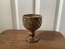 Vintage The Friars Aylesford Studio Pottery Stoneware Goblet Cup Chalice