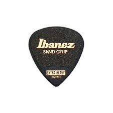 Ibanez Grip Wizard Series Sand Grip Picks / Plectrums Pack of 6 (Black, Extra H…