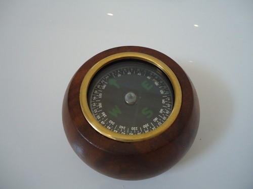 Brass floating compass paper - floating,