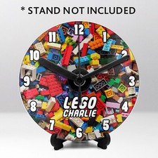 LEGO CD Wall Clock Boys Girls Bedroom Games Room Playroom Gift