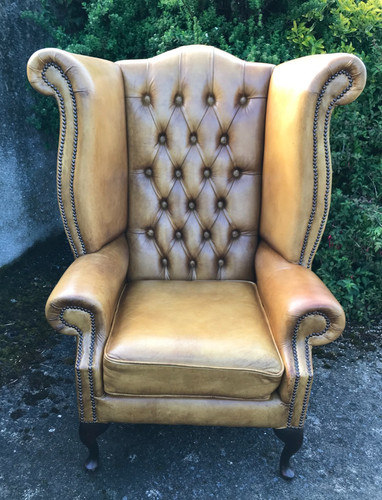 Vintage hand dyed - dyed, ochre