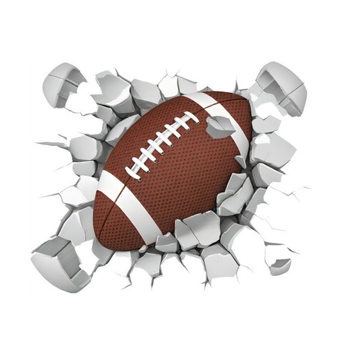 Rugby ball wall decals - rugby,