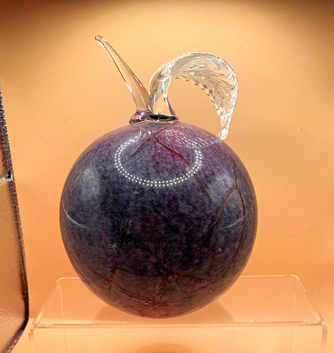 Vintage zorza glass apple - glass,
