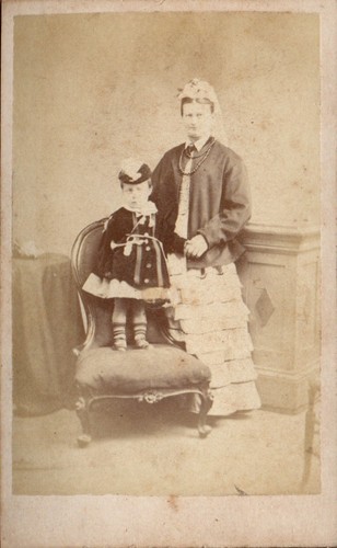 Cdv mother child elaborate - child,