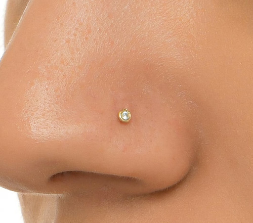 Bezel set real - 0.03, diamond
