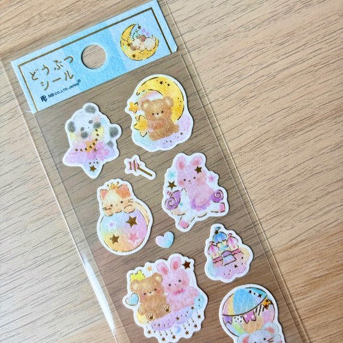 Japan rainbow animal stickers - rainbow,