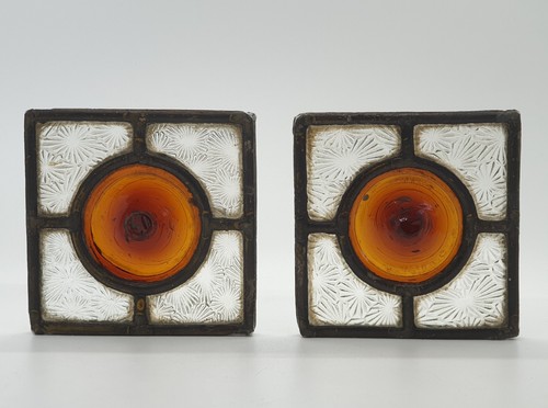Pair victorian stained - of,