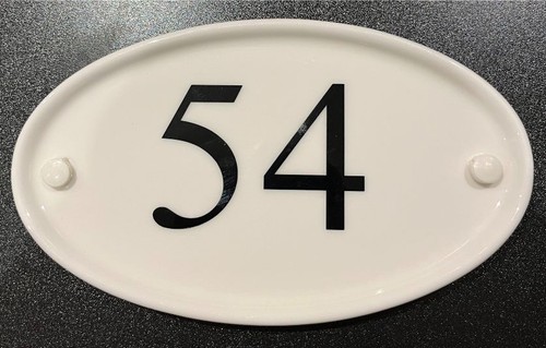 Ceramic oval house sign any - house,