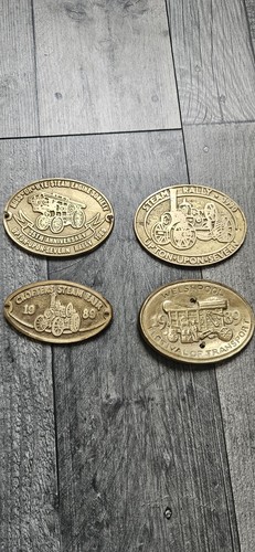 Vintage steam rally plauqes - vintage, x4