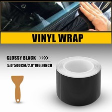 Gloss Black Vinyl Tape for Black Out Chrome Delete Window Trim 50mm x 5m 1PCS