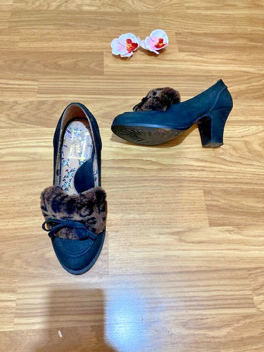 Miss fire suede leopard - fire,