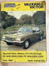 Classic Vauxhall Victor Ventora VX4/90 FD FE  Repair Manual 1979