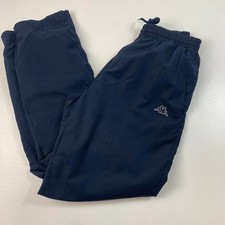 Mens KAPPA Track Bottoms / Dark Blue / Small / Zipped Ankles