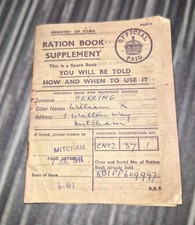 Vintage 1941 Ministry Of Food