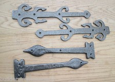 CAST IRON VINTAGE OLD STYLE FALSE DUMMY HINGE FRONTS DOORS GATES