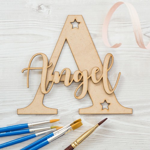 Personalised wooden name - personalised, &