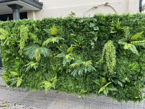 Artificial green wall dense - artificial, wall,dense