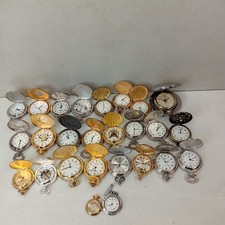 Job Lot Vintage And Later Pocket Watches Quartz UNTESTED