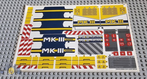 Lego technic sticker sheet - sticker,