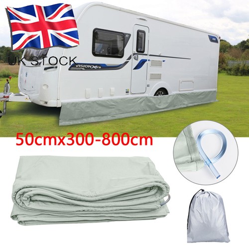 Caravan awning draught - caravan, skirt
