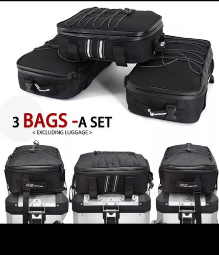 Aluminium pannier lid bags - aluminium, for