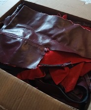 Box Of Reddish Brown Leather