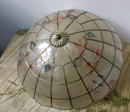 Vintage capiz shell - , shade