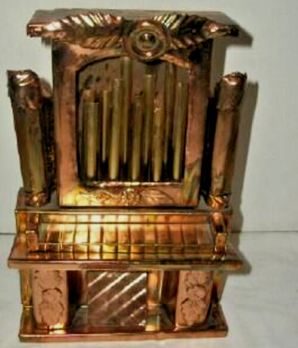 Vintage copper music box - vintage, pipe
