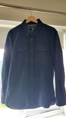 Swanndri navy overshirt - navy, medium