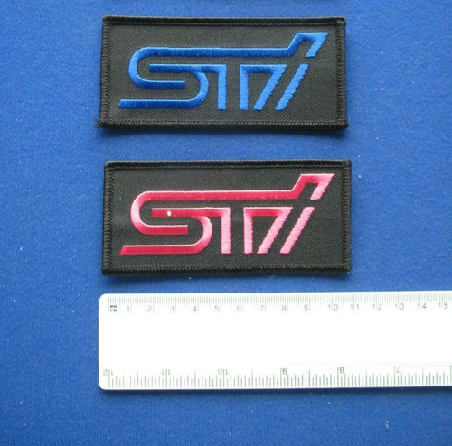 Subaru sti cloth badge patch - ,