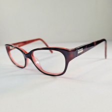 FCUK Women’s Eyeglass Frames Tortoise Brown Pink Interior 133mm