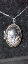 Michaela Frey Vintage Locket Pendant With A Floral Art Nouveau Design