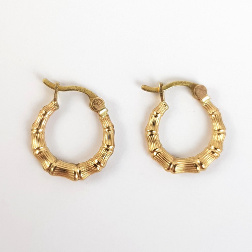 9ct 375 yellow gold bamboo - 375,