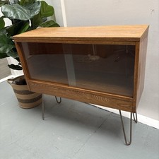 Original Vintage Oak Display