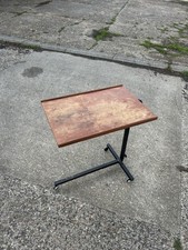 Adjustable Mobile Over Bed Table Aid Chair Hospital Laptop Tray Trolley