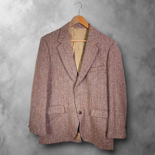 Brown vintage harris tweed - brown,